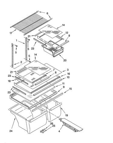 Shelf parts