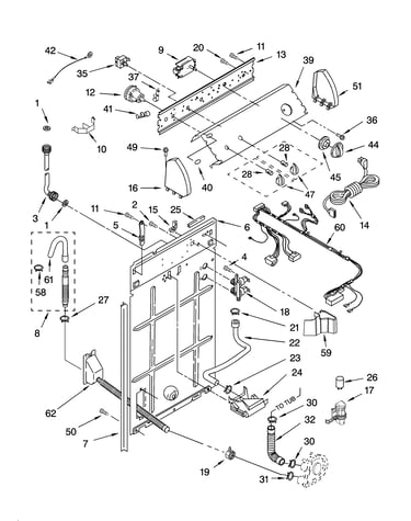 Controls and rear panel parts