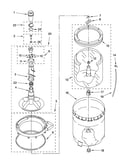 Agitator, basket and tub parts