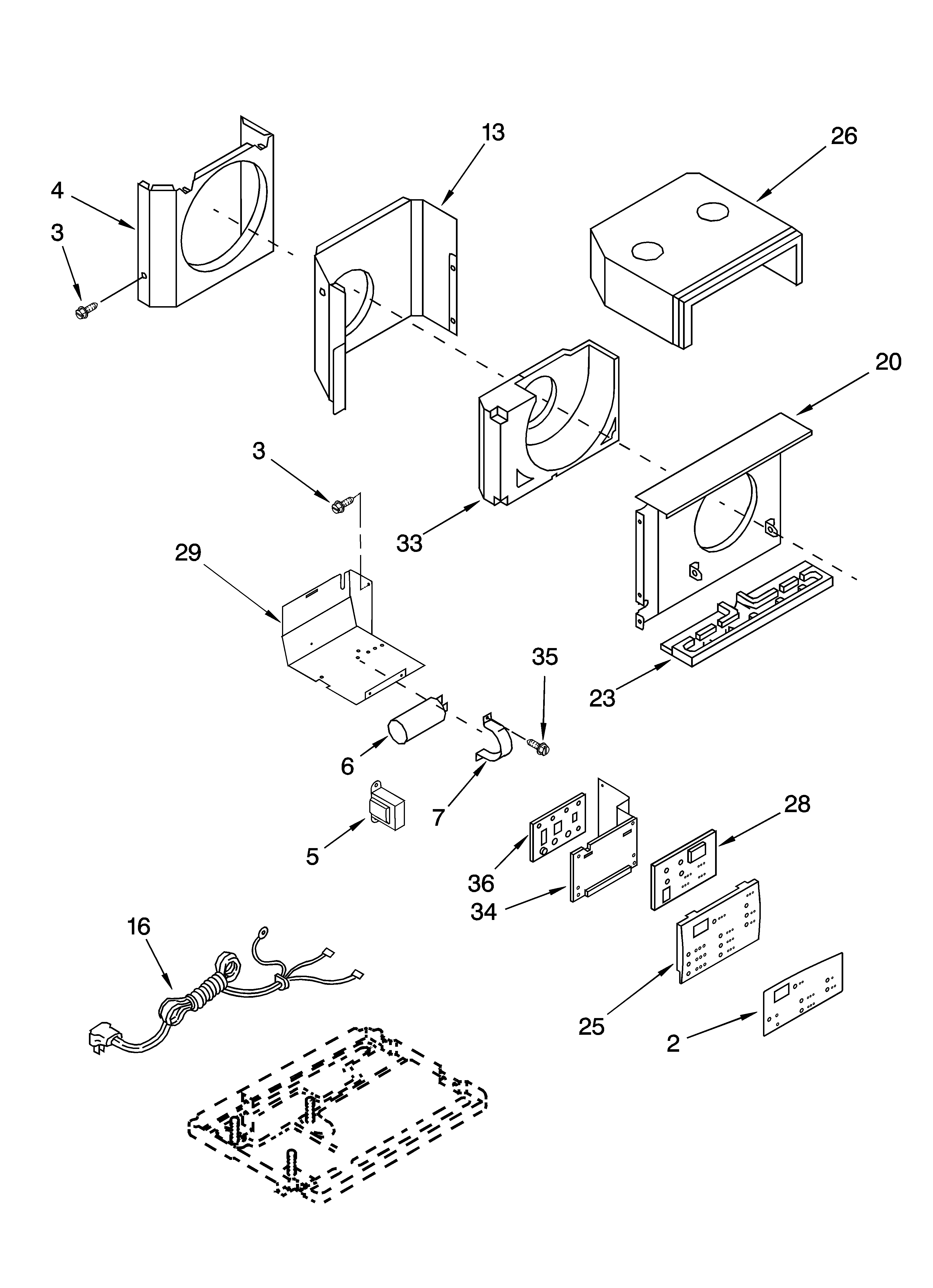 Air flow and control parts