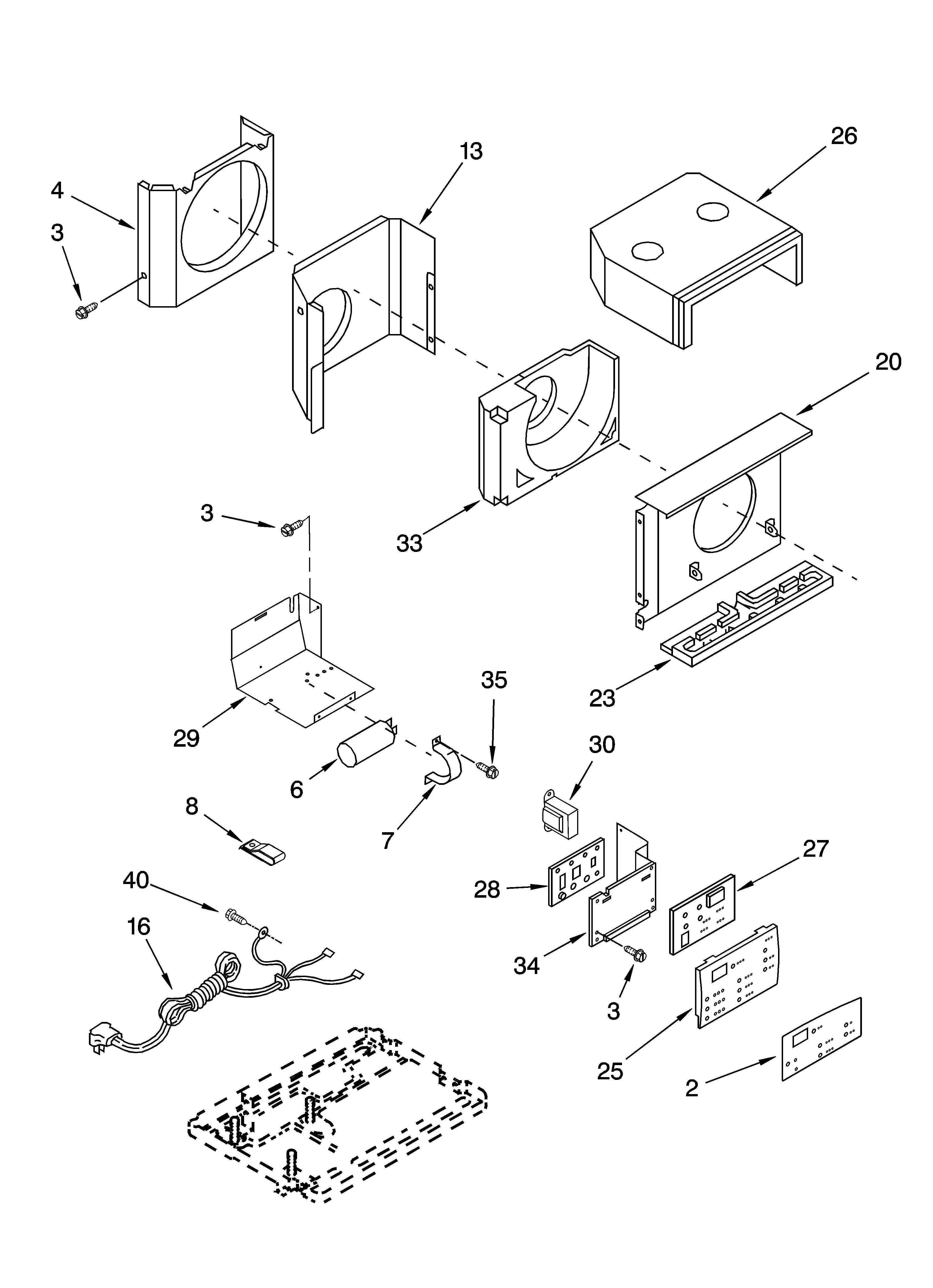 Air flow and control parts