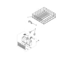 Whirlpool GU1101XTLQ0 lower rack parts, optional parts (not included) diagram
