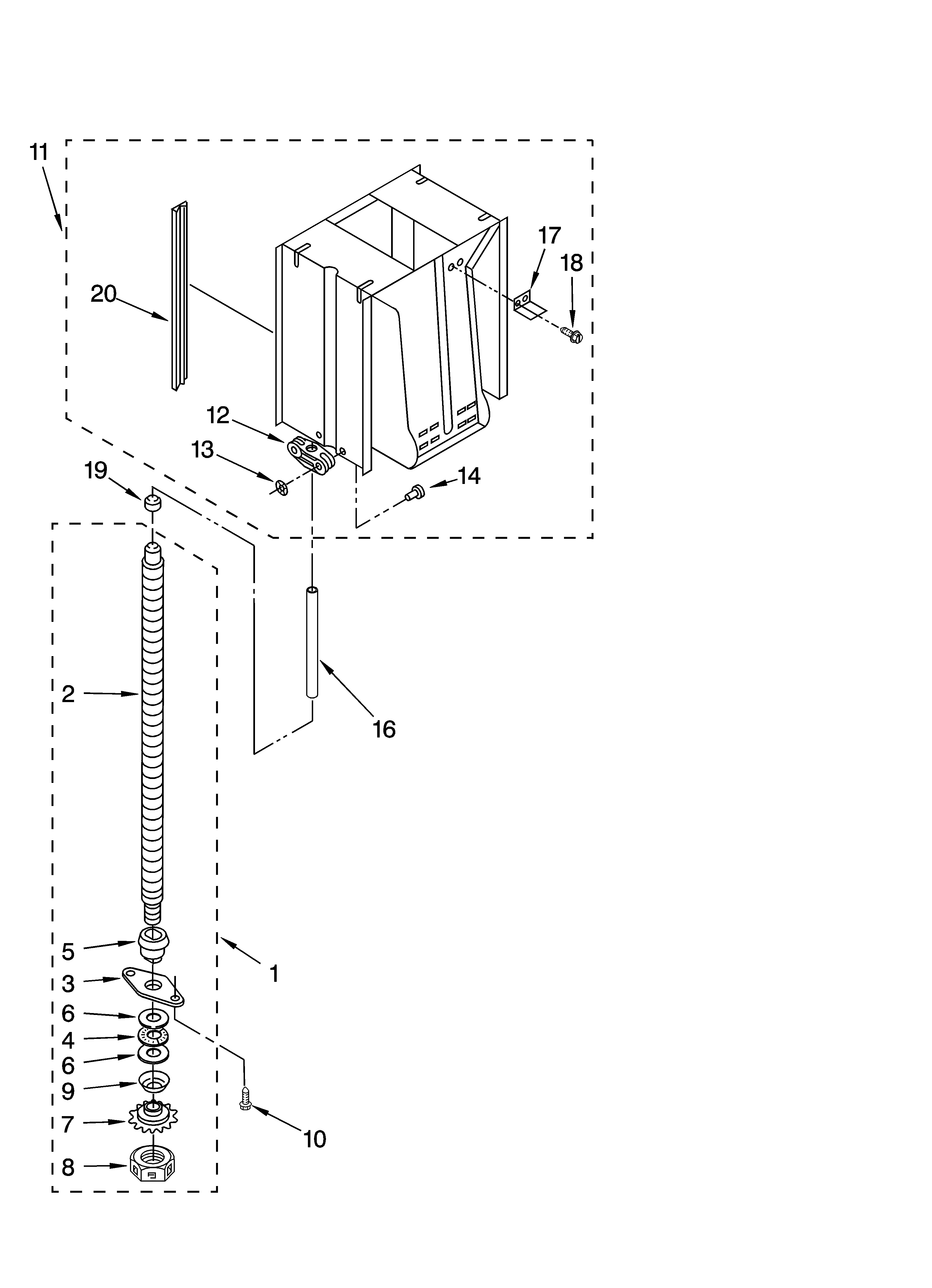 Powerscrew and ram parts