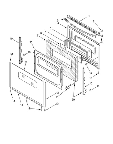 Door parts, optional parts (not included)