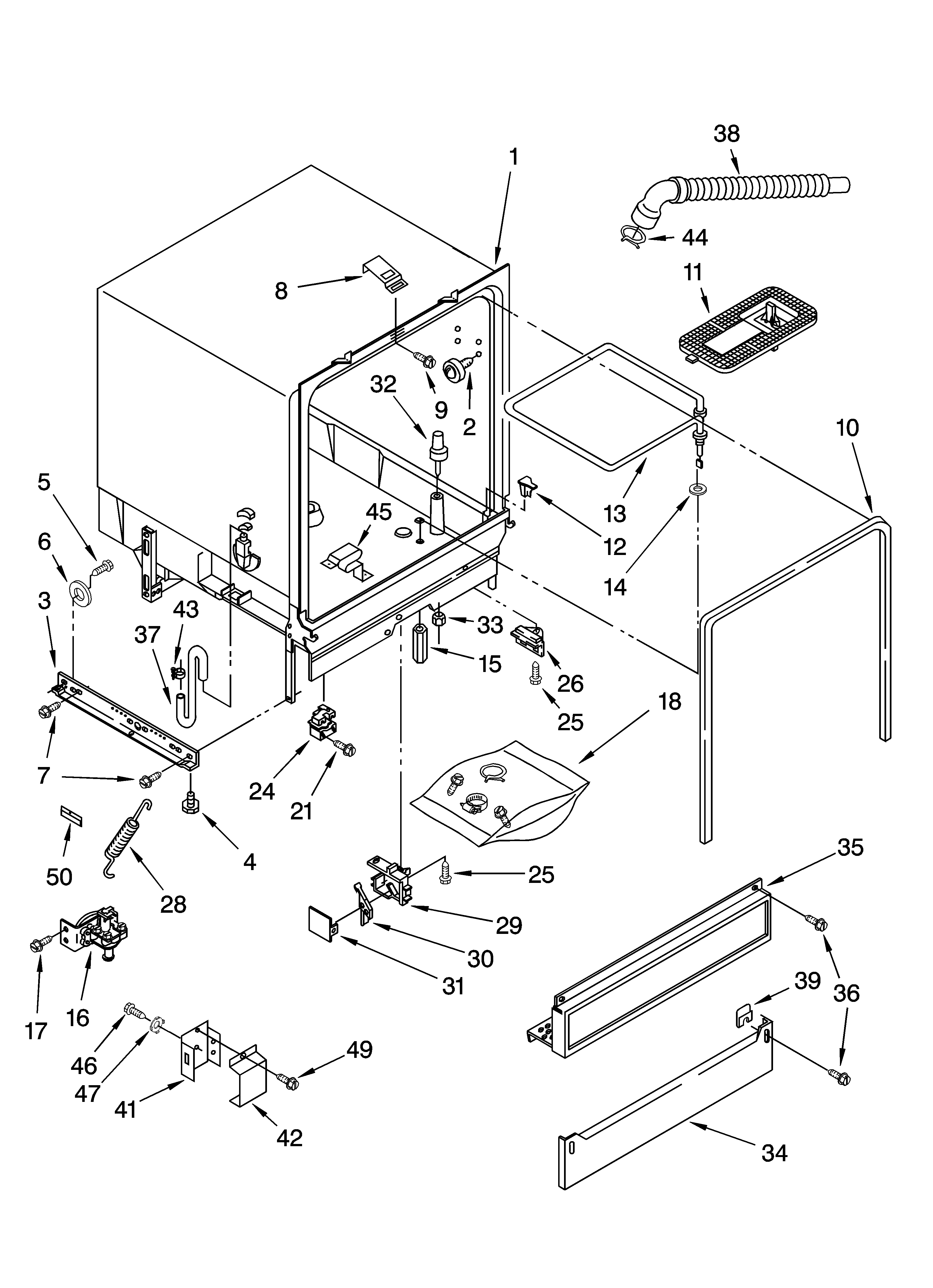 Tub assembly parts