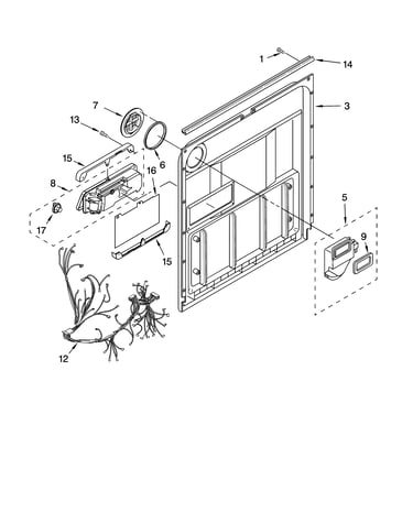 Door and latch parts