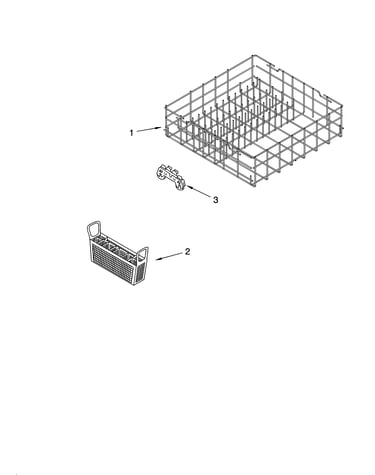 Lower rack parts, optional parts (not included)