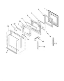 Oven door parts