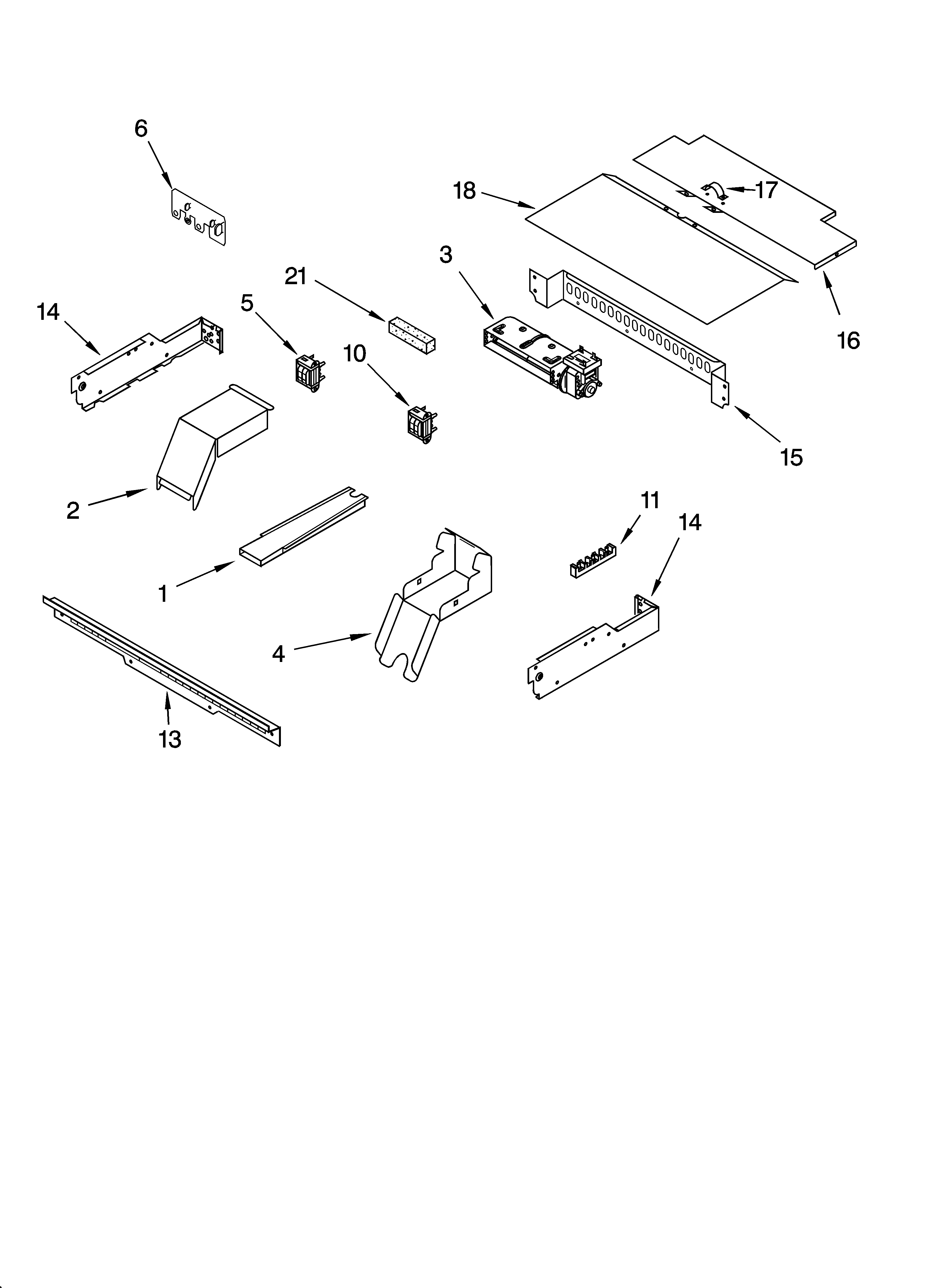 Top venting parts, optional parts