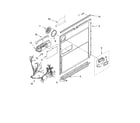 KitchenAid KUDI01DLSS6 door and latch parts diagram