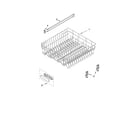 KitchenAid KUDI01DLSS6 upper rack and track parts diagram