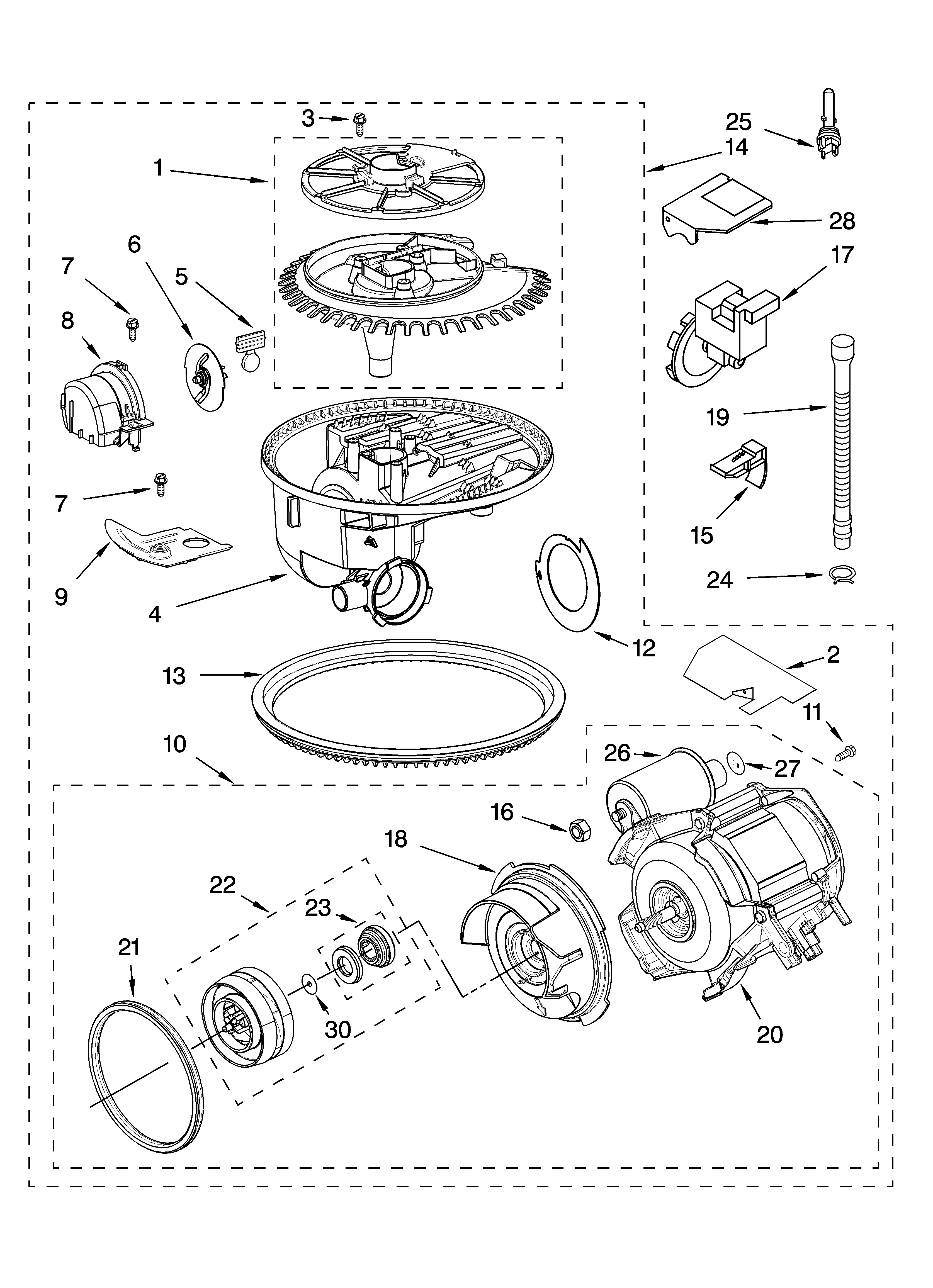 Pump and motor parts