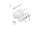 KitchenAid KUDK01ILBS2 upper rack and track parts diagram