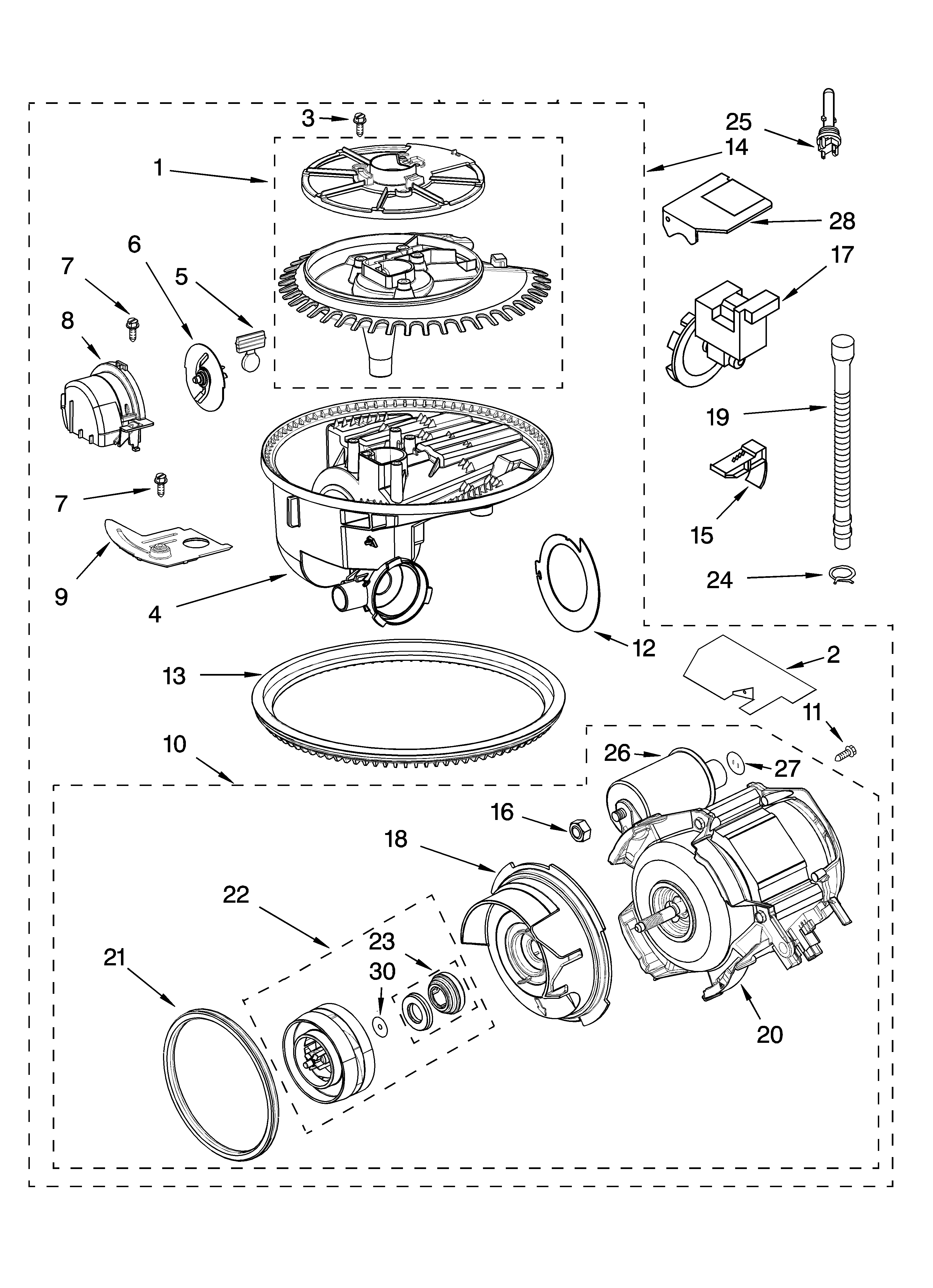 Pump and motor parts
