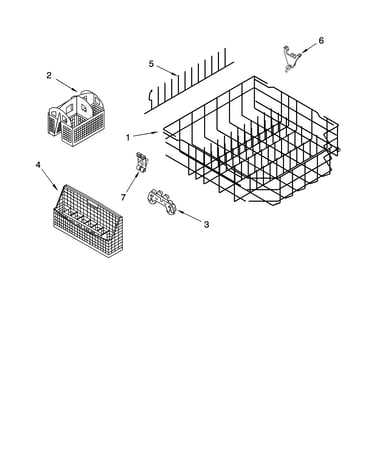 Lower rack parts