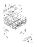 Upper rack and track parts