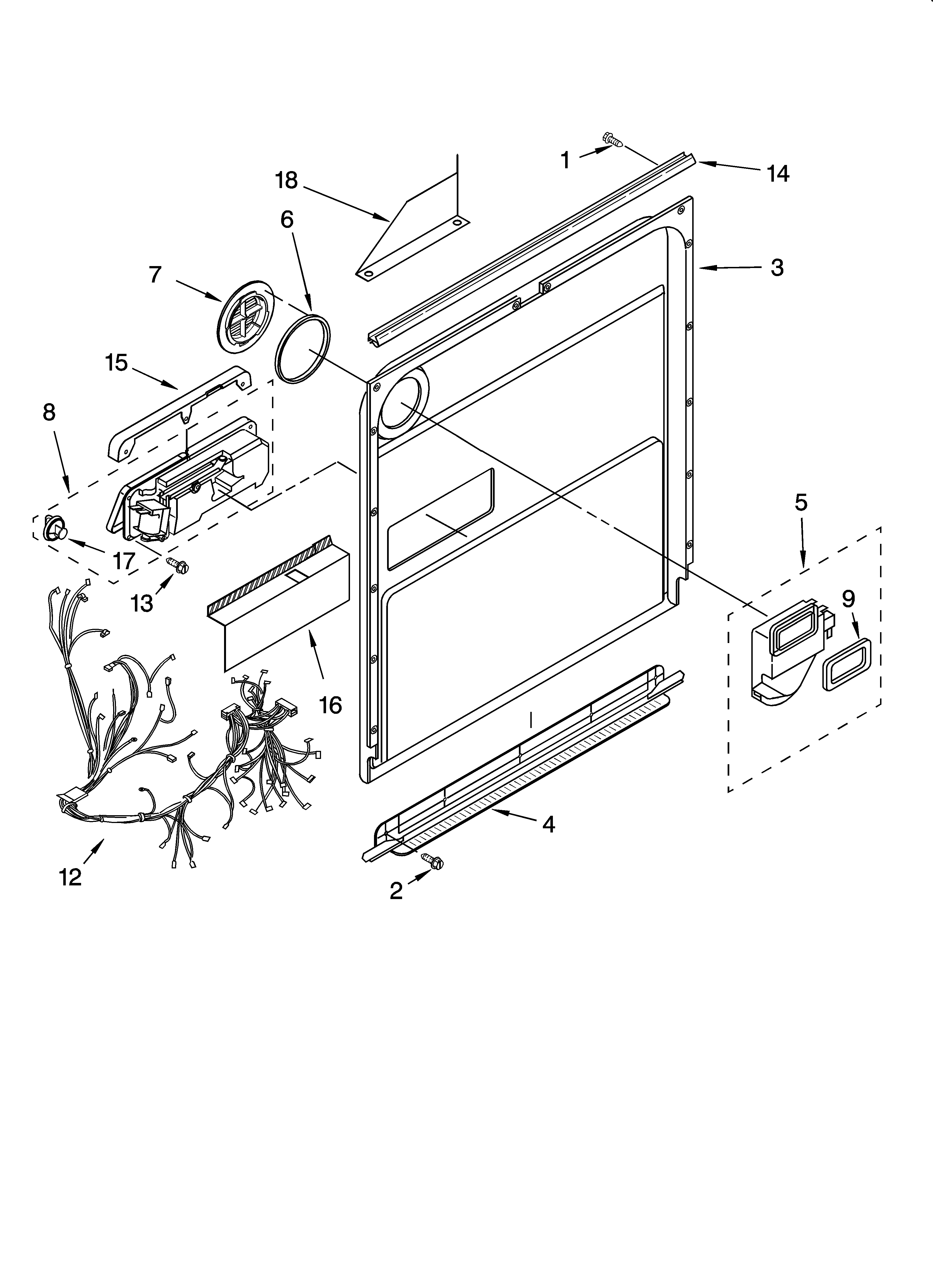 Door and latch parts