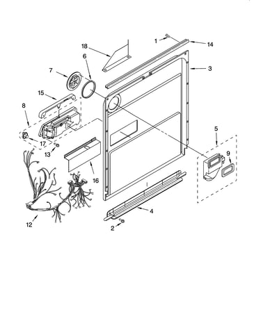 Door and latch parts