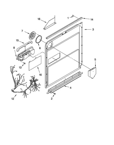 Door and latch parts