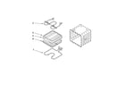 Whirlpool RBS245PDS18 internal oven parts diagram
