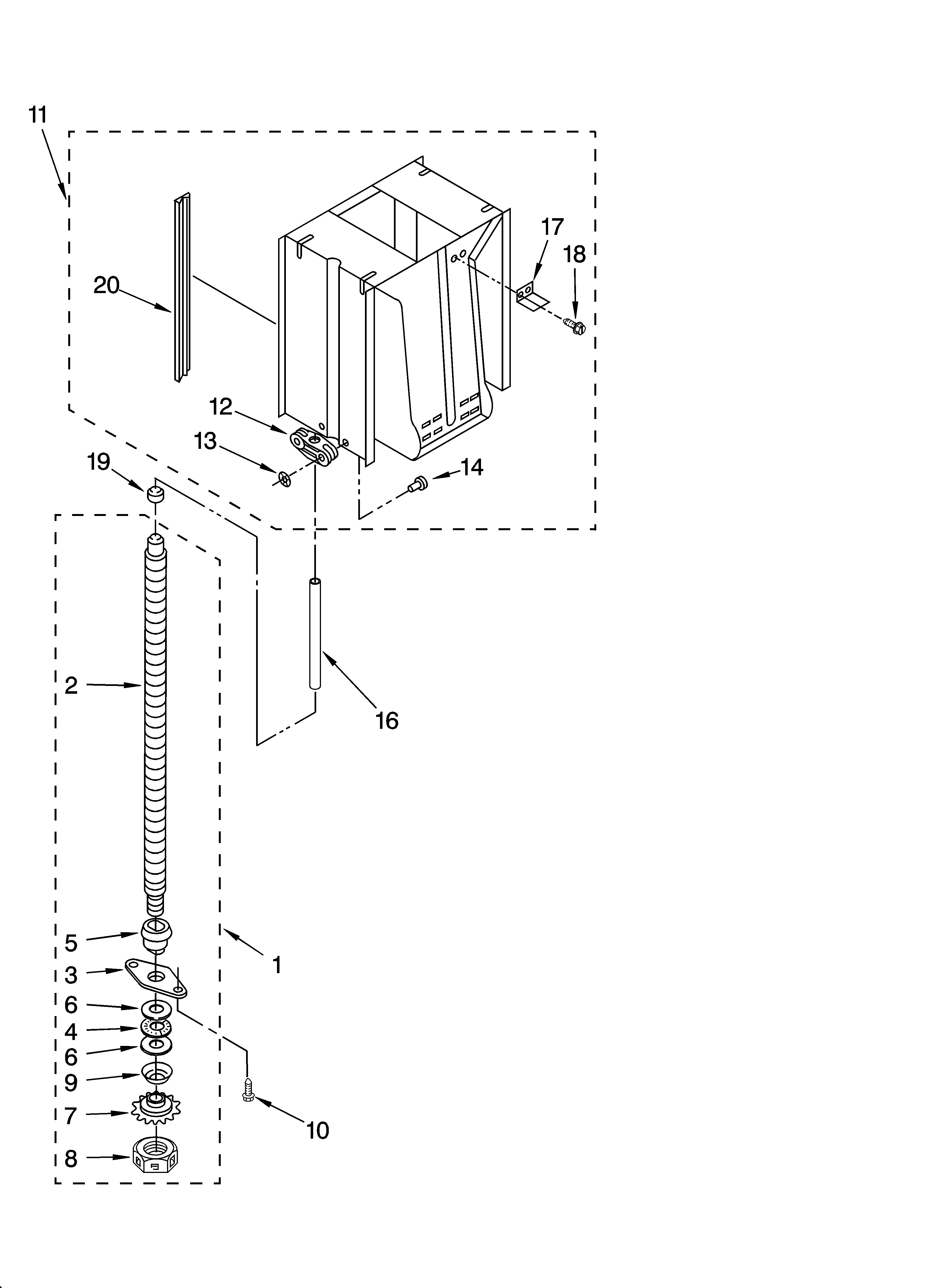 Powerscrew and ram parts
