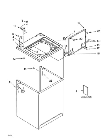 Top and cabinet parts