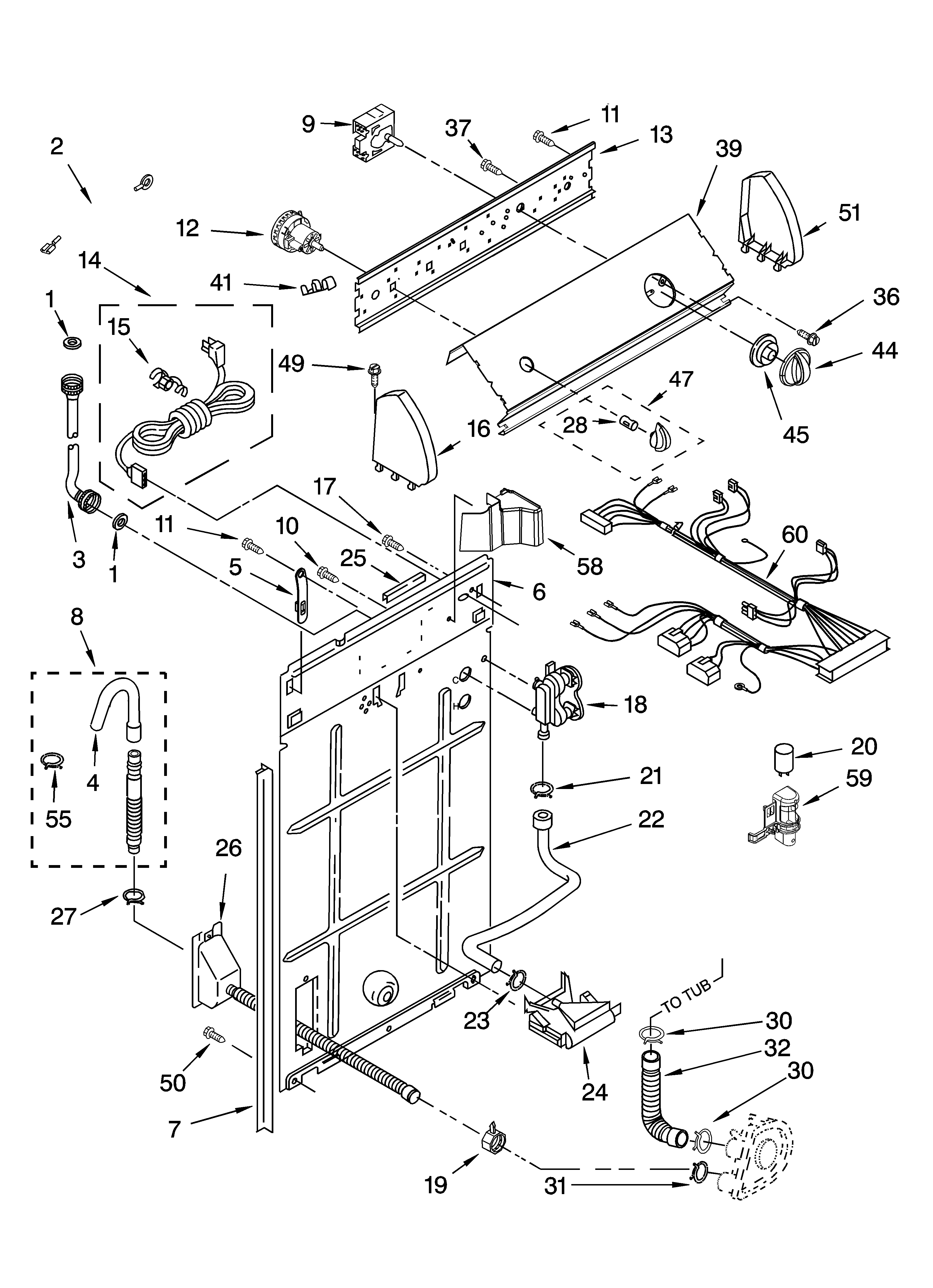 CONTROLS AND REAR PANEL PARTS