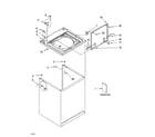 Whirlpool 7MLSD8900PW0 top and cabinet parts diagram