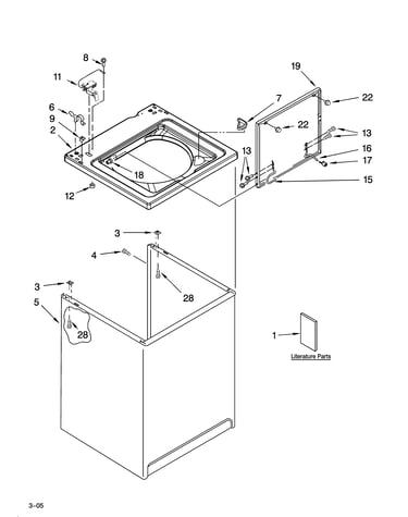 Top and cabinet parts