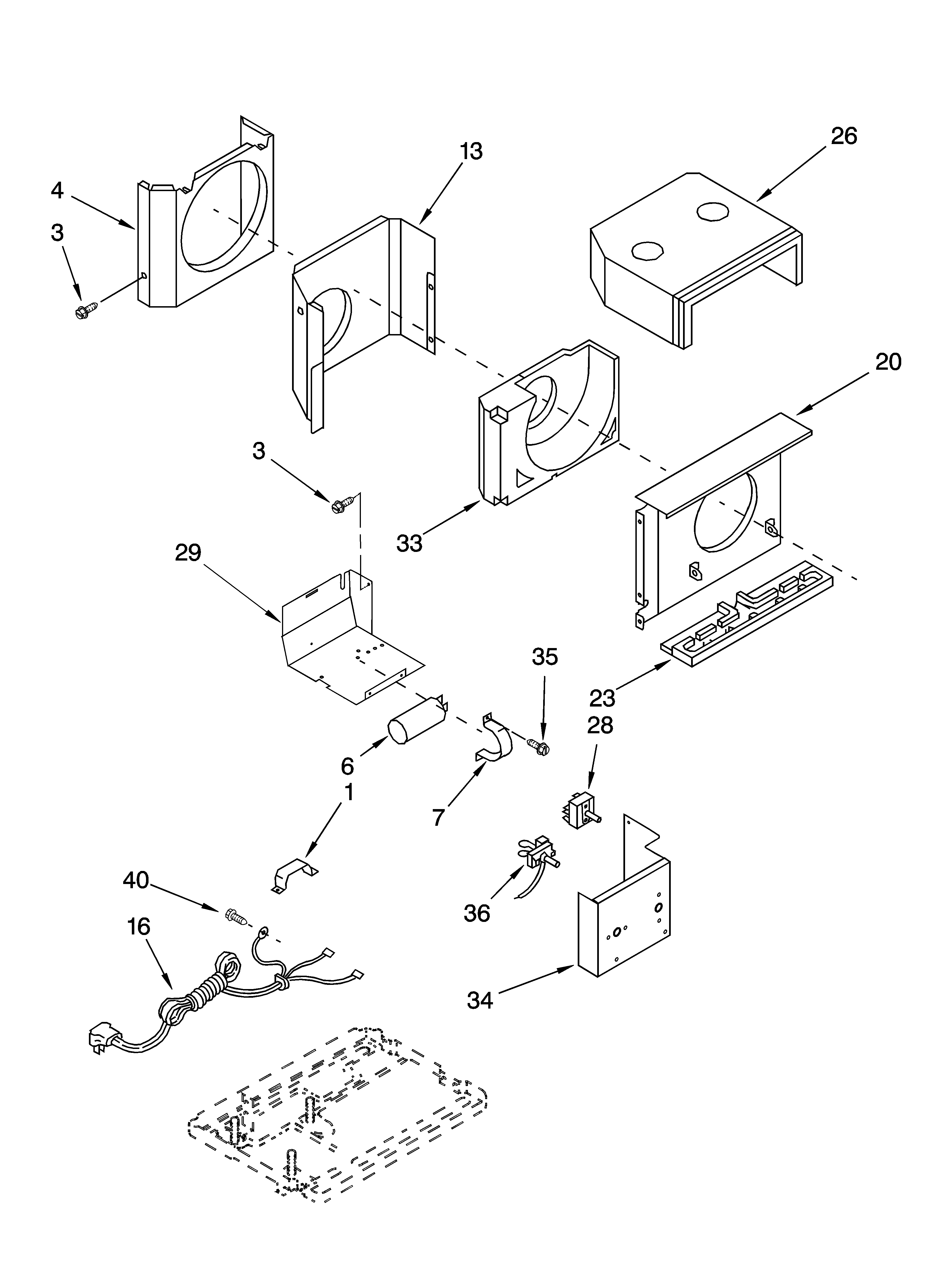Air flow and control parts