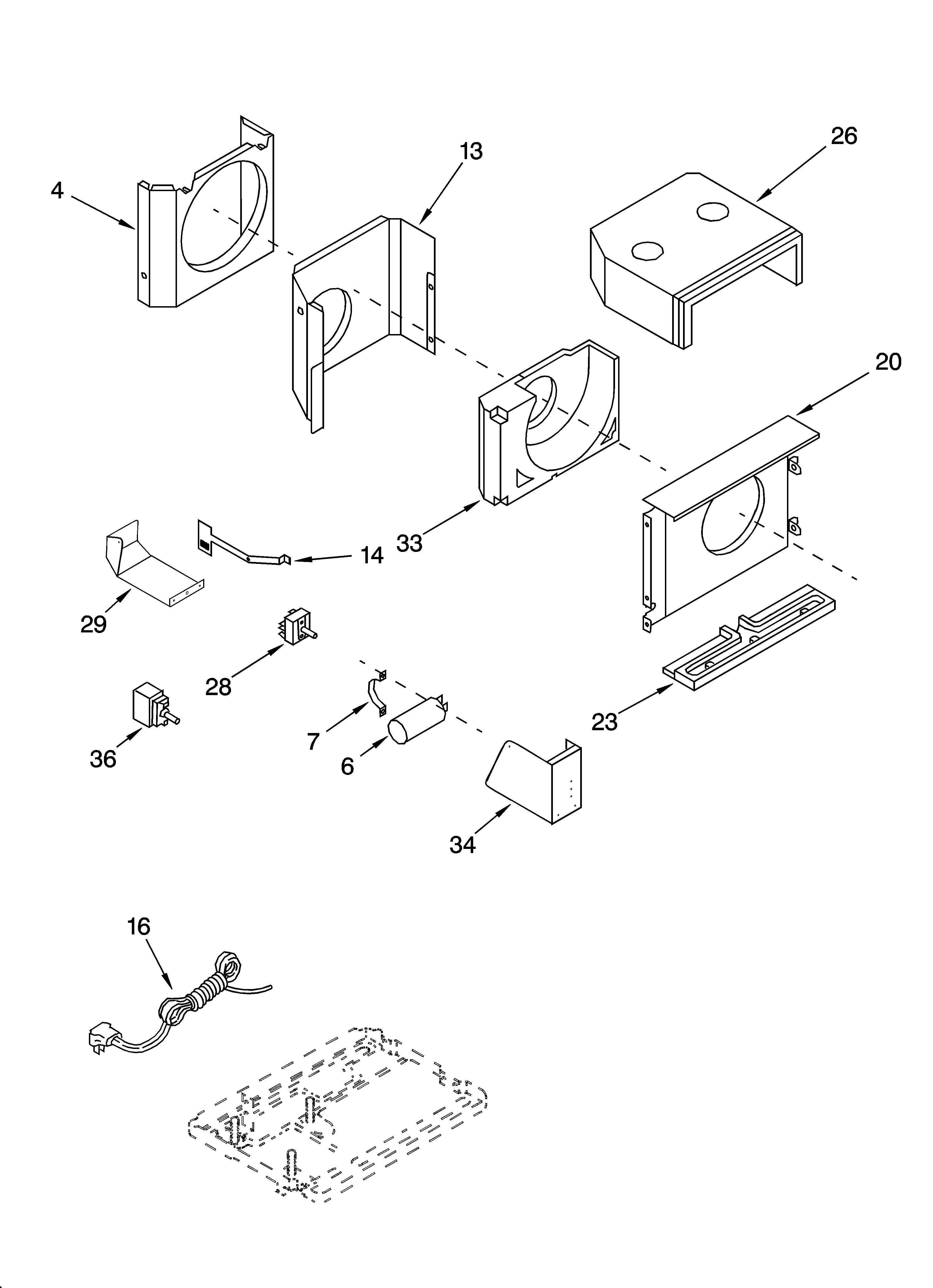 Air flow and control parts