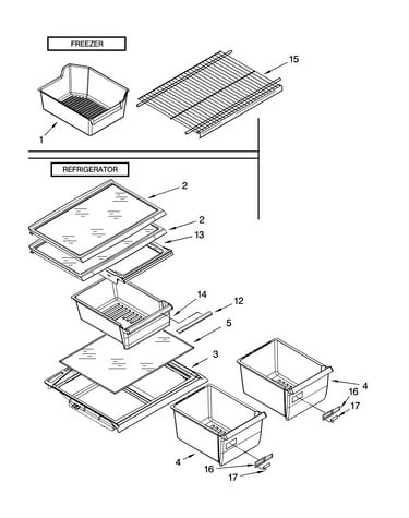 Shelf parts, optional parts