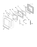 Oven door parts
