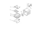 Whirlpool GBS277PDQ12 internal oven parts diagram