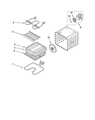 Internal oven parts