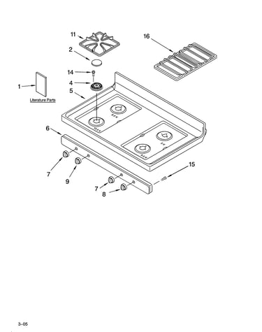 Cooktop parts