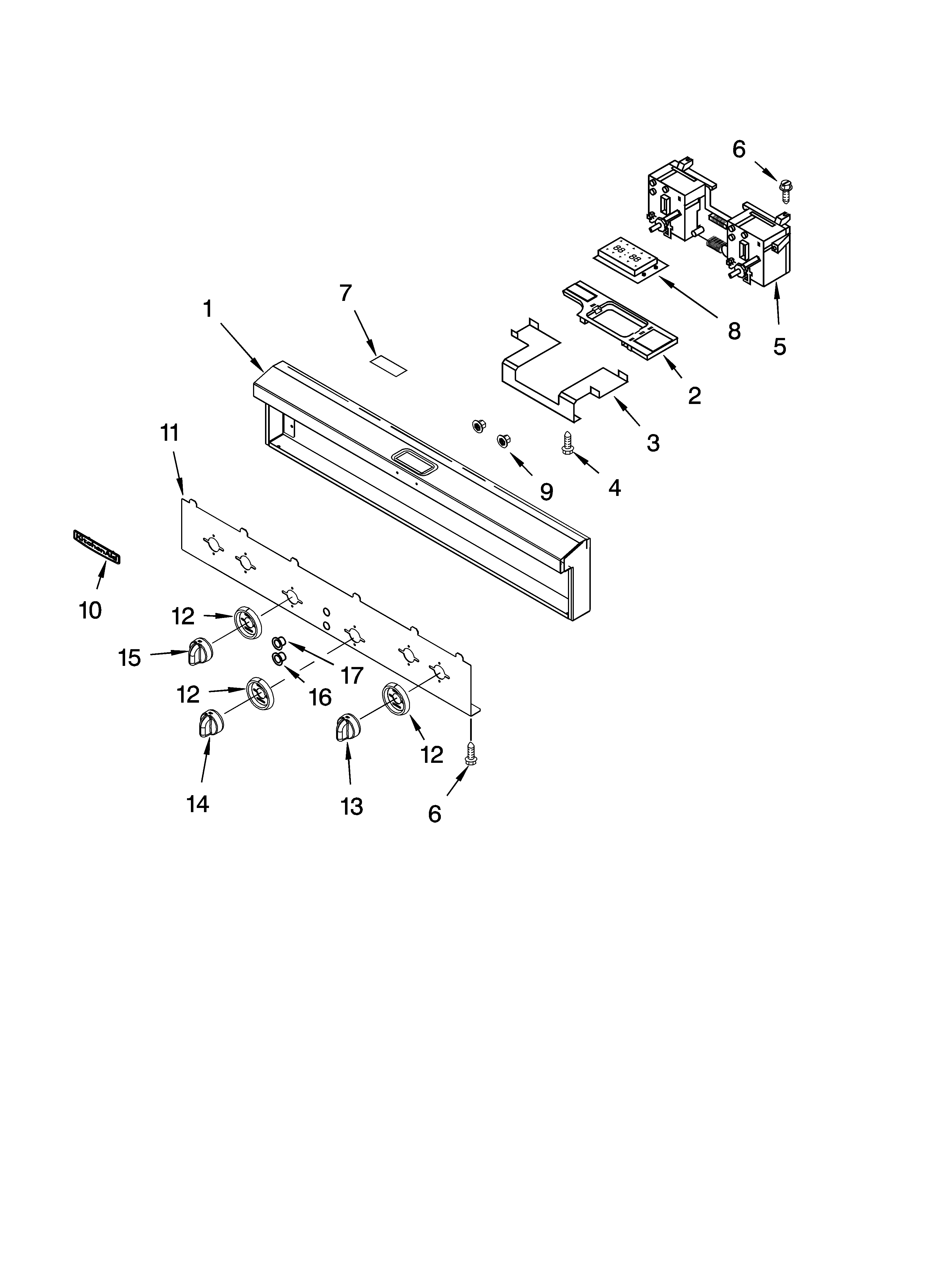 CONTROL PANEL PARTS