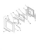 Oven door parts