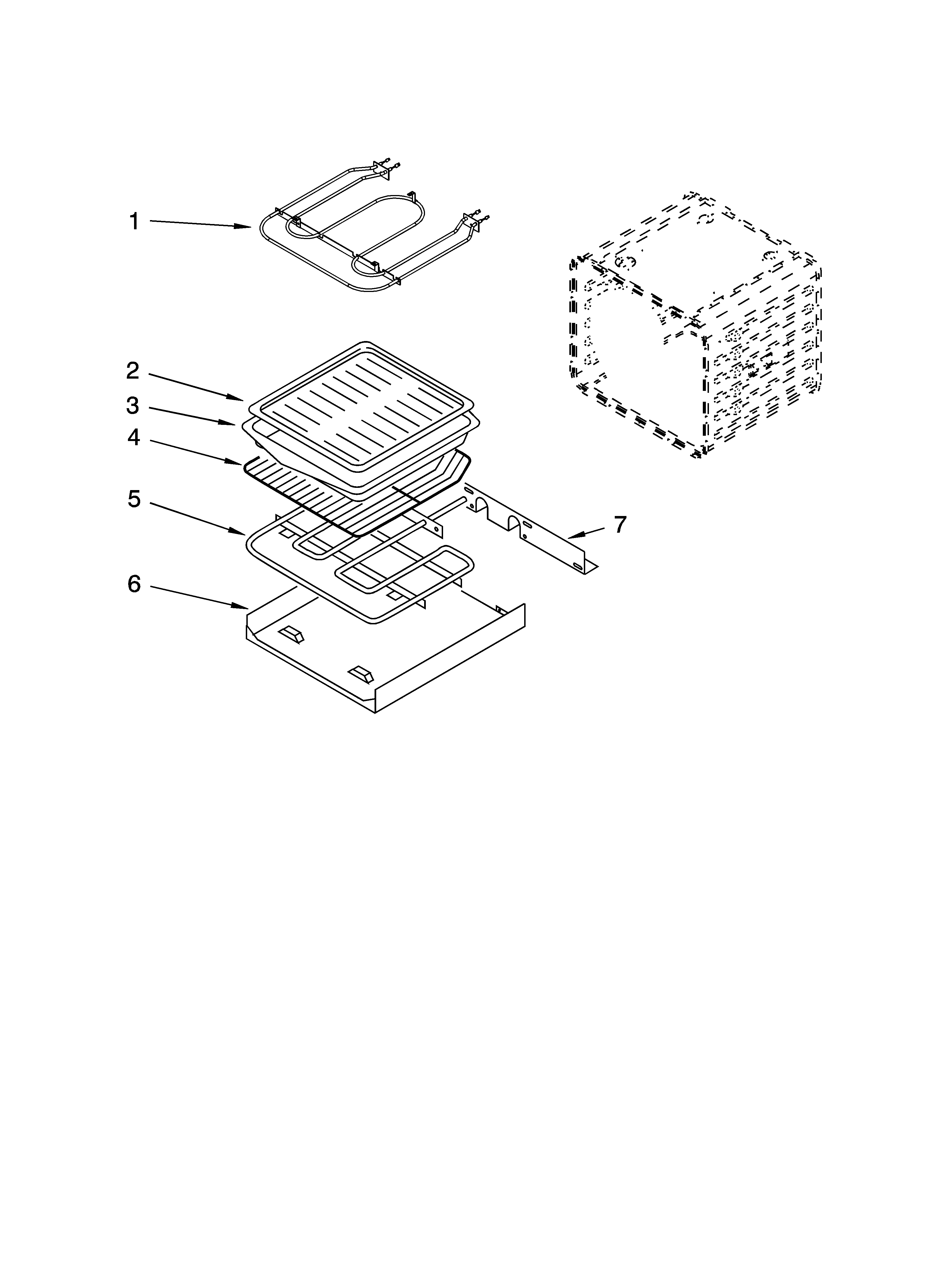Internal oven parts