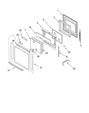 Oven door parts