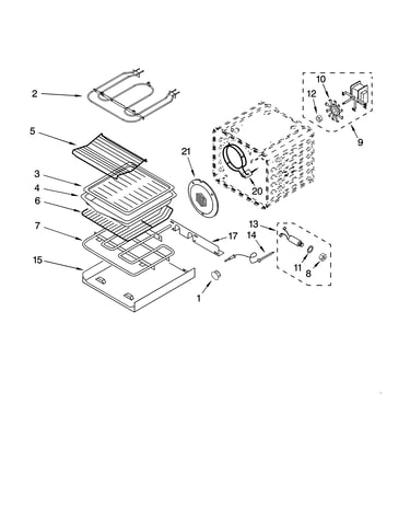 Internal oven parts