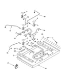 Burner box, gas valves, and switches, optional parts