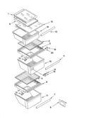 Refrigerator shelf parts