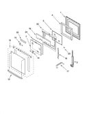 Oven door parts
