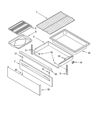 Drawer & broiler parts