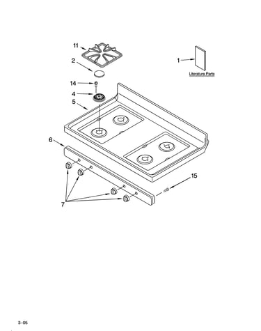 Cooktop parts