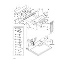 Whirlpool 7MLGC9900PW0 top and console parts diagram