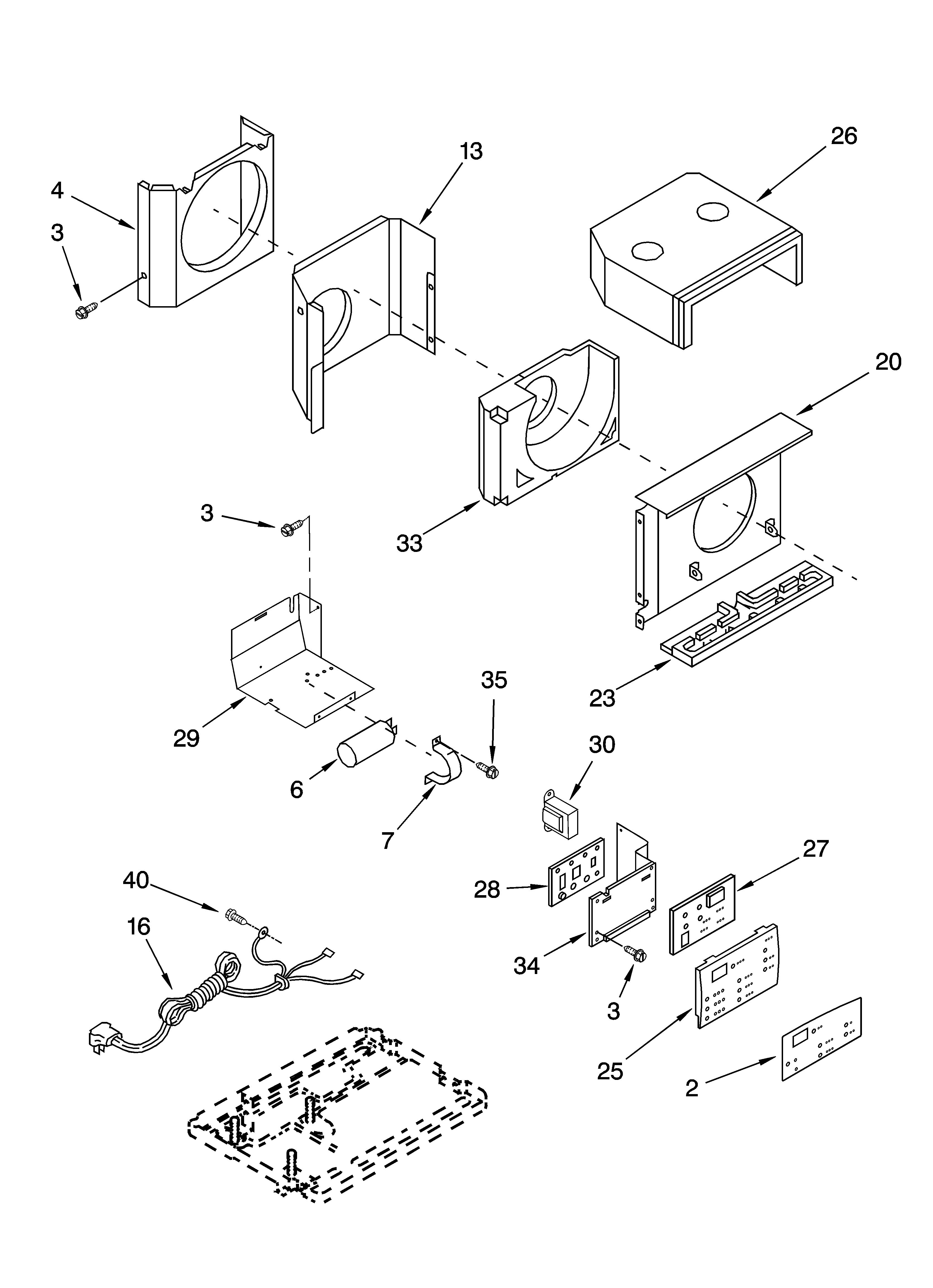 Air flow and control parts