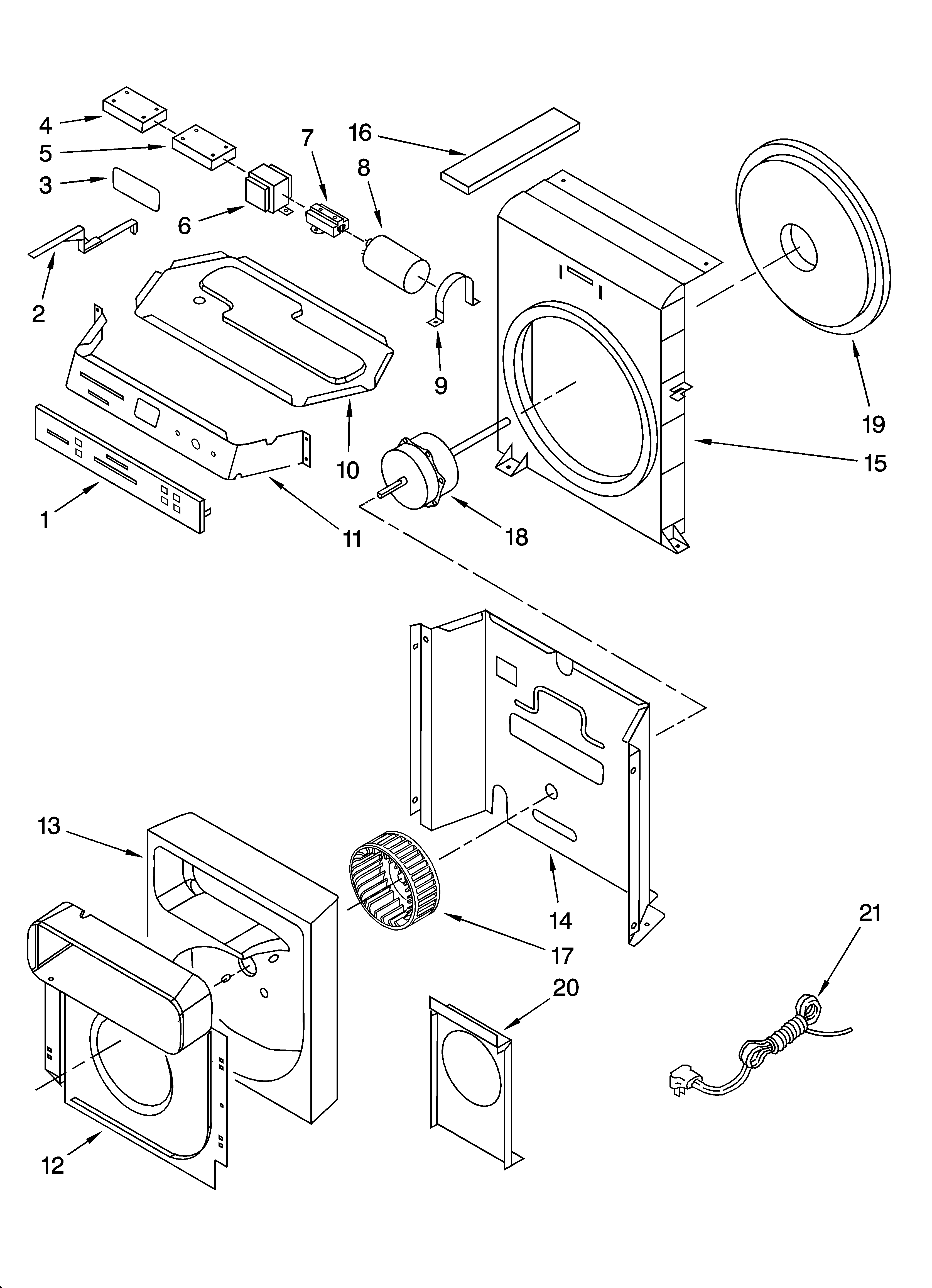 Air flow and control parts