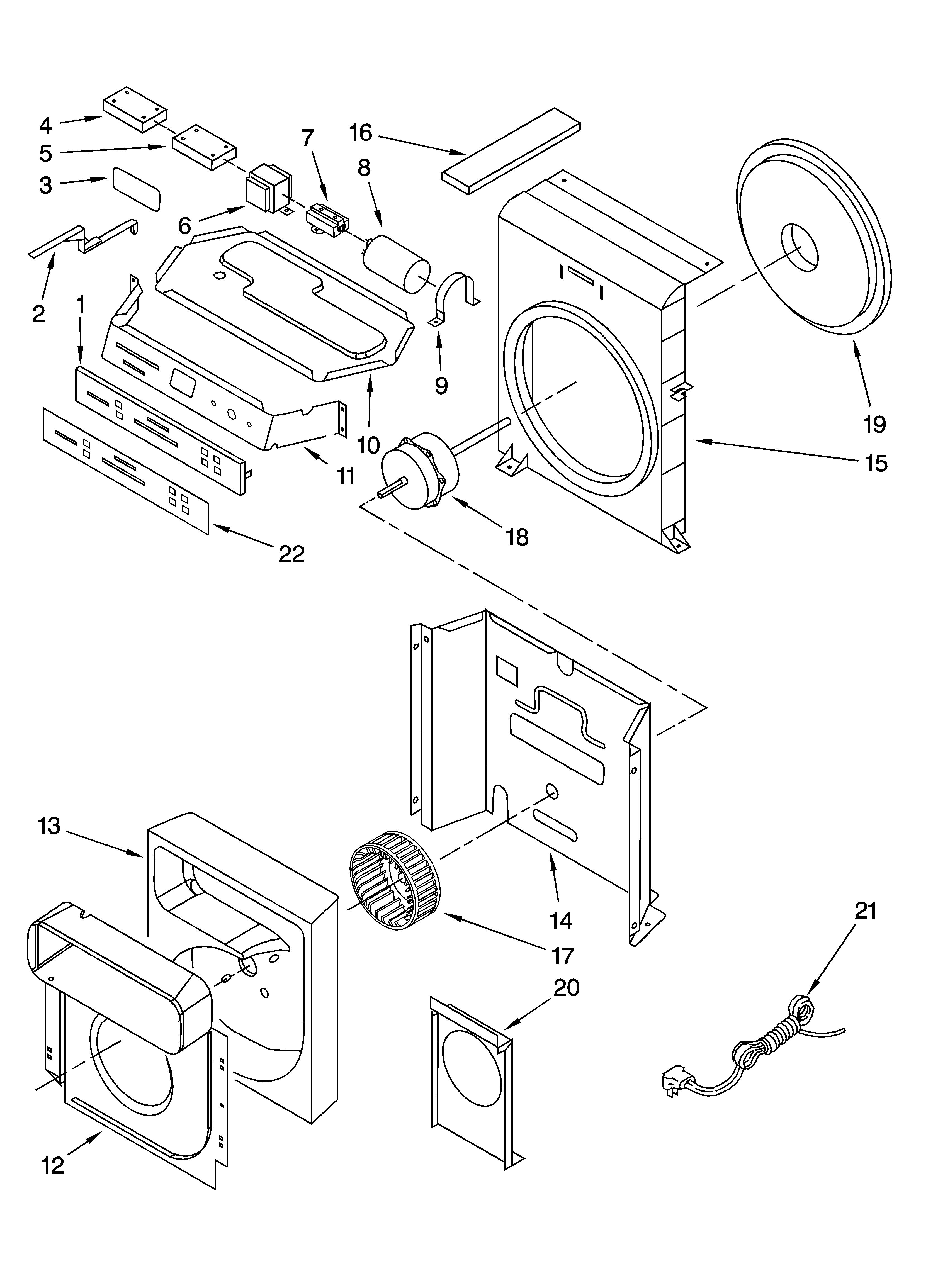 Air flow and control parts